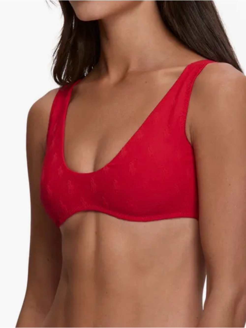 Deep Scoop-Neck Bikini Top